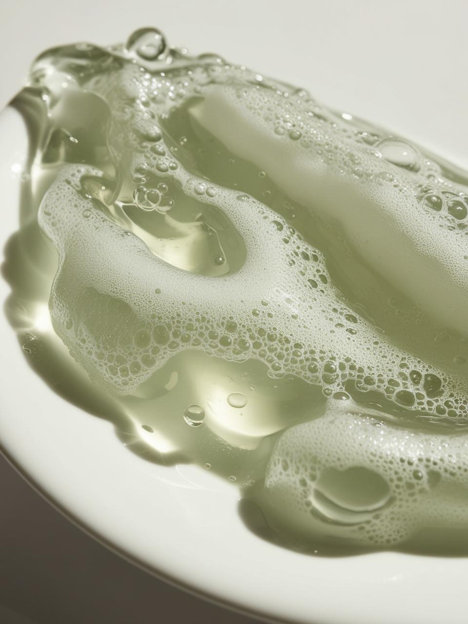 Brown Shampoo bottle on a cream colored backdrop