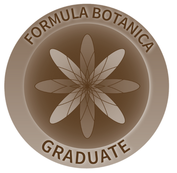 IMAGE OF formula botanica graduate logo for haircare formulator certification
